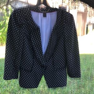 White House Black Market Women’s Polkadot blazer